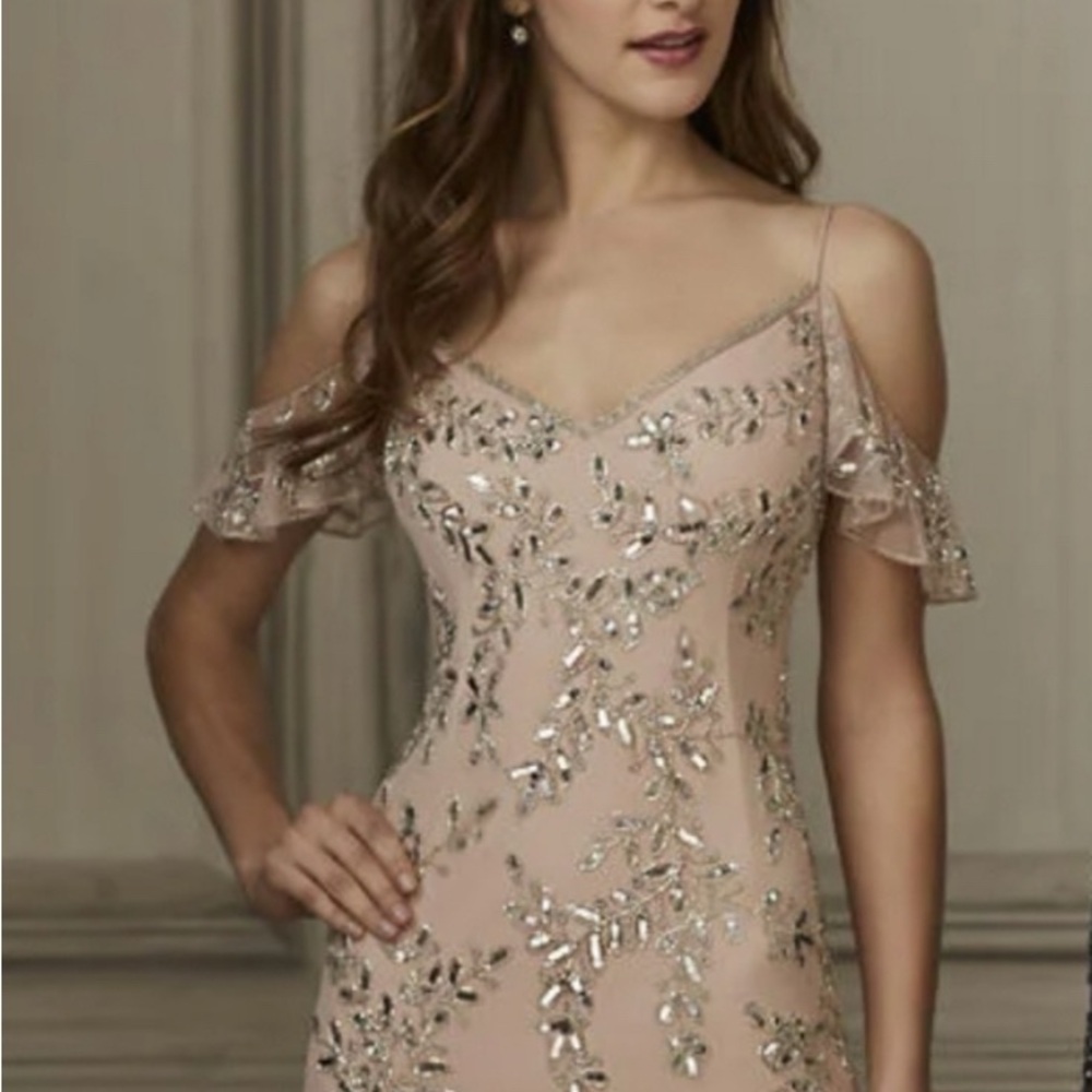 Adriana Papell Embellished Evening Dress